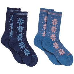 Calcetines de mujer Kari Traa Vinst Wool Sock 2PK 2022 azul/gris Sai