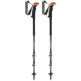 Bastones de senderismo Leki Carbon TA XTG negro BlackFluorescentRedWhite