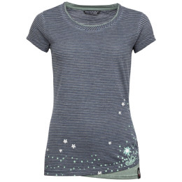Camiseta de mujer Chillaz Fancy Little Dot 2021 azul oscuro IndigoBlueStripesWashed