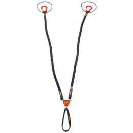 Nudo Camp X-Gyro Leash - 92/147 Cm negro/naranja