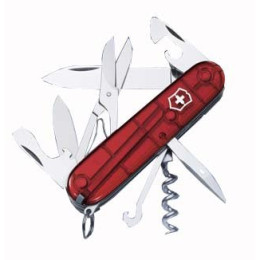 Navaja Victorinox Climber rojo transparente TransRed