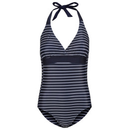 Bañador de mujer Regatta Flavia Swim Cstm II azul/blanco Navy/WhitStr