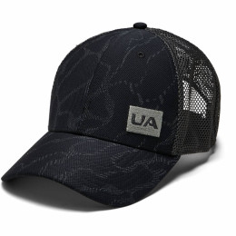 Gorra Under Armour Men's Blitzing Trucker 3.0 negro Black/Black/SlatePurple