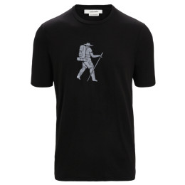 Camiseta funcional de hombre Icebreaker Tech Lite II SS Tee Trail Hiker negro Black