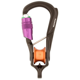 Mosquetón DMM Revolver Rig Durolock negro Matt Grey/Purple