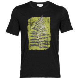 Camiseta de hombre Icebreaker Tech Lite II SS Tee Fern Imprint negro black