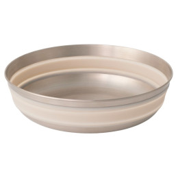 Cuenco plegable Sea to Summit Detour Stainless Steel Collapsible Bowl L beige Moonstruck Grey