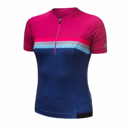 Maillot de ciclismo para mujer Sensor Cyklo Tour violeta Lilla Stripes