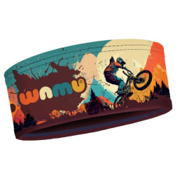 Banda para cabeza WAMU Mountain Bike naranja/azul