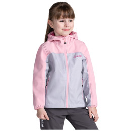Chaqueta softshell para niños Kilpi Ravia rosa/gris light pink