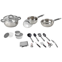 Juego de cocina Brunner Omnibox 18+2 plata