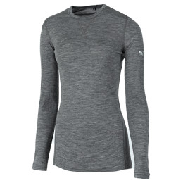 Camiseta de mujer Zulu Merino 160 Long gris GrayMelange