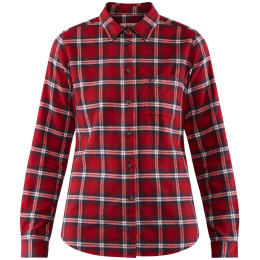 Camisa de mujer Fjällräven Övik Flannel Shirt W rojo Deep Red