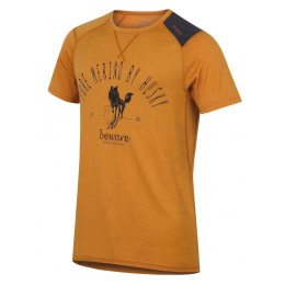 Camiseta funcional de hombre Husky Merino 100 kr. rukáv Sheep marrón BrownOrange