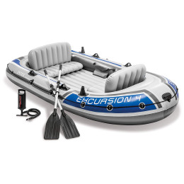 Lancha neumática Intex Excursion 4 Boat Set 68324NP