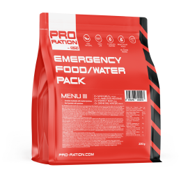 Plato principal Adventure Menu Emergency food/water pack, Menu III rojo red
