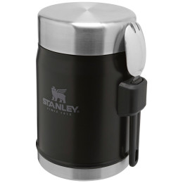 Termo para comida Stanley se lžící/vidličkou 400 ml negro MatteBlackPebble