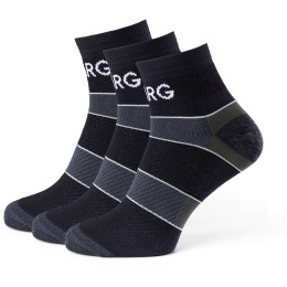 Calcetines de hombre Warg Trail Low Wool 3-pack negro/verde BlackSedoZelenaBila