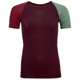 Camiseta funcional de mujer Ortovox 120 Comp Light Short Sleeve W rojo DarkWine