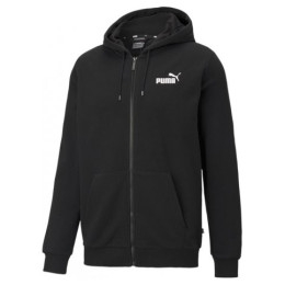 Sudadera de hombre Puma ESS Small Logo FZ Hoodie TR negro/blanco Black