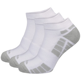 Calcetines MOOA Silver Bamboo Low 3-pack blanco/gris White/Grey