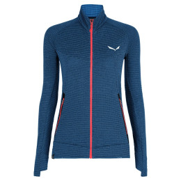Sudadera de mujer Salewa Pedroc Pl R W Fz. azul oscuro Navy Blazer Melange/6080