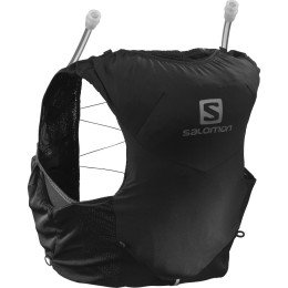Mochila de carrera Salomon Adv Skin 5W With Flasks negro black