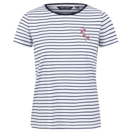 Camiseta de mujer Regatta Odalis azul/blanco Navy Stripe