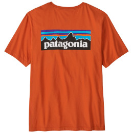 Camiseta de hombre Patagonia P-6 Logo T-Shirt naranja Coal Orange