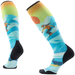 Calcetines Smartwool Women's Ski Targeted Cushion Steep Days azul Serene Blue