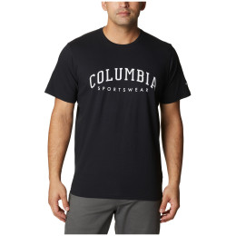 Camiseta de hombre Columbia Rockaway River™ Graphic SS Tee negro Black, CSC Varsity Arch Graphic