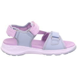 Sandalias para niños Superfit Criss Cross Light Blue rosa HELLBLAU/LILA