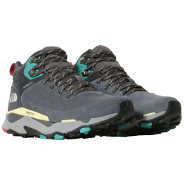 Calzado de mujer The North Face Vectiv Exploris Mid Futurelight Lthr gris/azul Vanadis Grey/Asphalt Grey