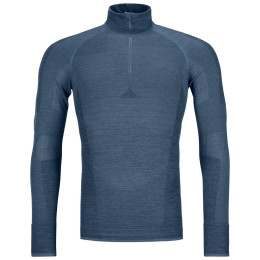 Camiseta funcional de hombre Ortovox 230 Competition Zip Neck M azul petrol blue
