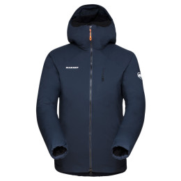Chaqueta de mujer Mammut Rime IN Flex Hooded Jacket Women azul oscuro marine/black