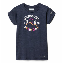 Camiseta para niños Columbia Mission Peak Short Sleeve Graphic Shirt negro Nocturnal Heather All Together 2