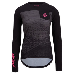 Maillot de ciclismo para mujer Silvini Ella 2023 negro/rosa black-fuchsia