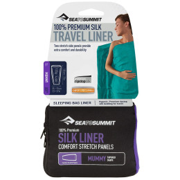 Forro para saco de dormir Sea to Summit Silk Liner Mummy Tapered Shape azul NavyBlue