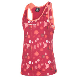 Camiseta sin mangas para mujer La Sportiva Botanic Tank W rojo Velvet/Flamingo