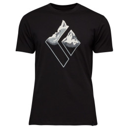 Camiseta de hombre Black Diamond Mountain Logo SS Tee negro Black