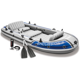 Lancha neumática Intex Excursion 5 Boat Set 68325NP