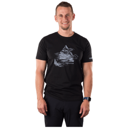 Camiseta de hombre Northfinder Bened negro čierna