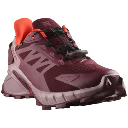 Zapatillas de carrera para mujer Salomon Supercross 4 GTX rojo Tawny Port / Deauville Mauve / Cherry Tomato