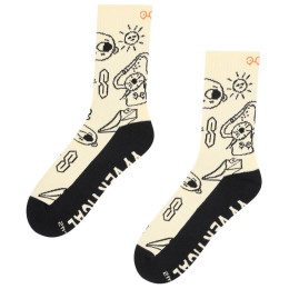 Calcetines YY VERTICAL Climber Doodle negro/beige