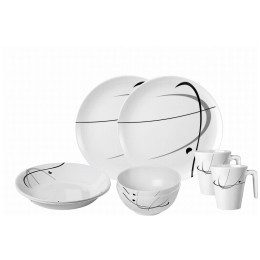 Vajilla Brunner Set tête-à-tête Serenade 8 pcs blanco