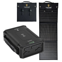 Juego Viking Technology batería externa Viking VIDAR III y panel solar Viking L60 PD