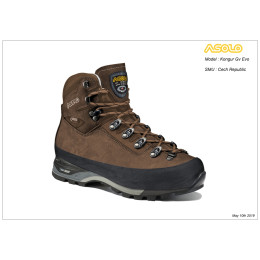 Botines de piel hombre Asolo Kongur EVO GV MW marrón brown/A519