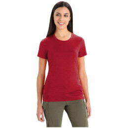 Camiseta de mujer Icebreaker Tech Lite II SS Tee burdeos cherry