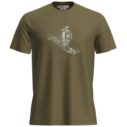 Camiseta de hombre Icebreaker M Mer 150 Tech Lite SS T Skiing Yeti verde Algae