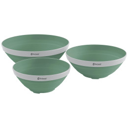 Juego de boles Outwell Collaps Bowl Set verde oscuro Shadow Green